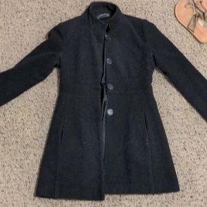 Black women's pea coat